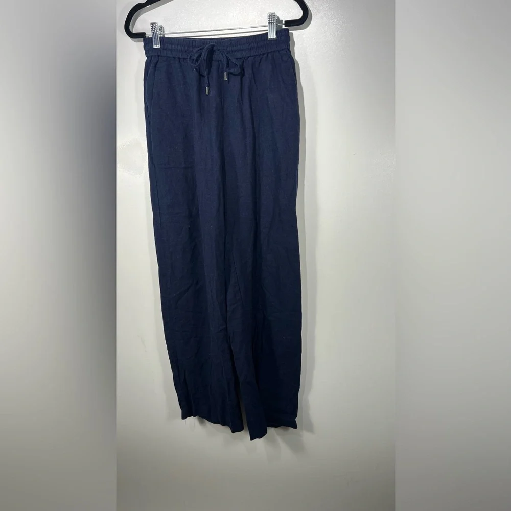 Zara Linen Drawstring Pants Sz Small